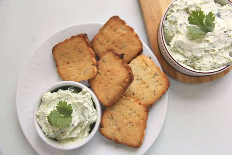 cream cheese with low carb crackers
