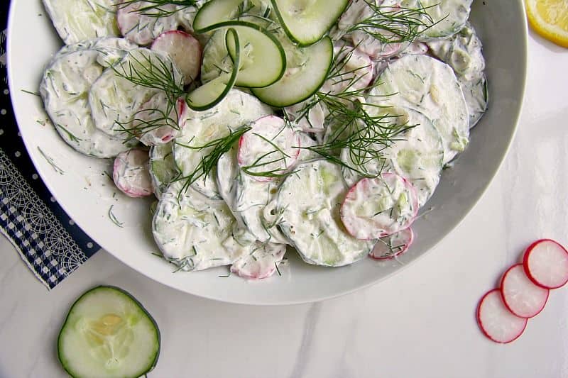 cucumber salad with dill