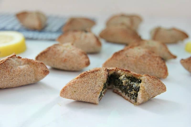 spinach fatayer