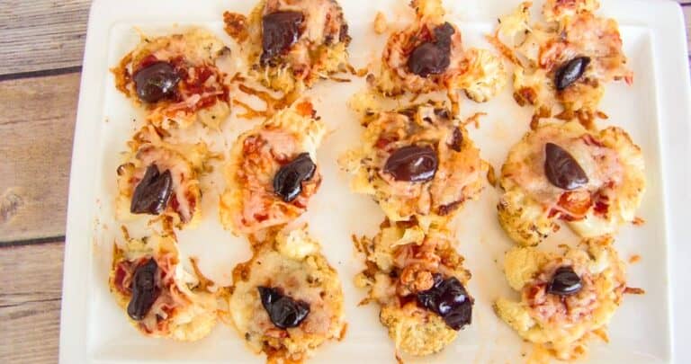 cauliflower pizza bites