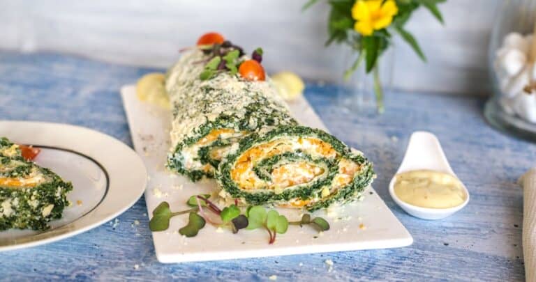 spinach cheese roulade