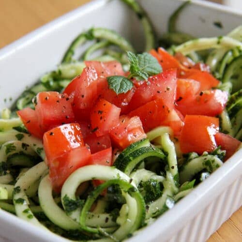 zucchini mint salad