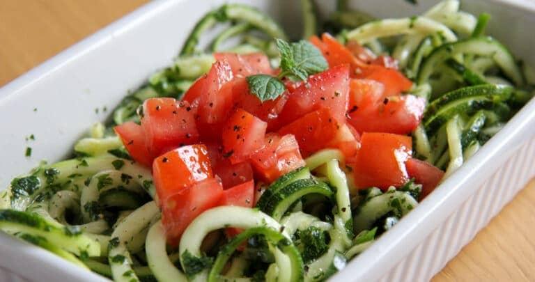 zucchini mint salad