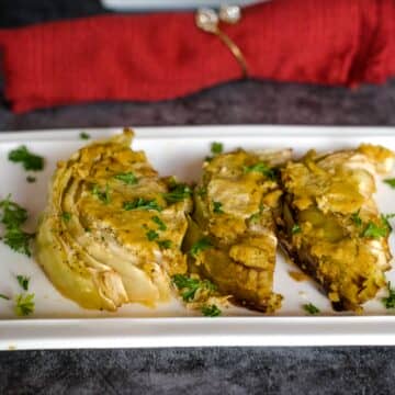 vegan cabbage gratin
