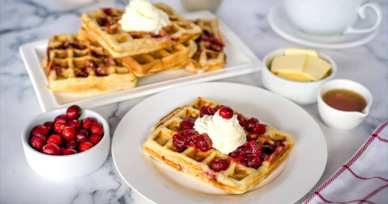 cranberry waffles