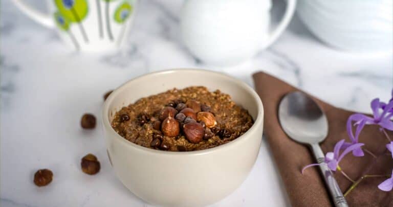 chocolate hazelnut oatmeal