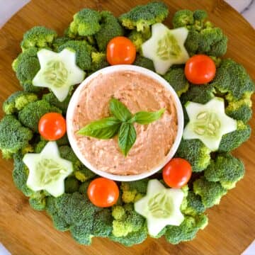 xmas veggie wreath