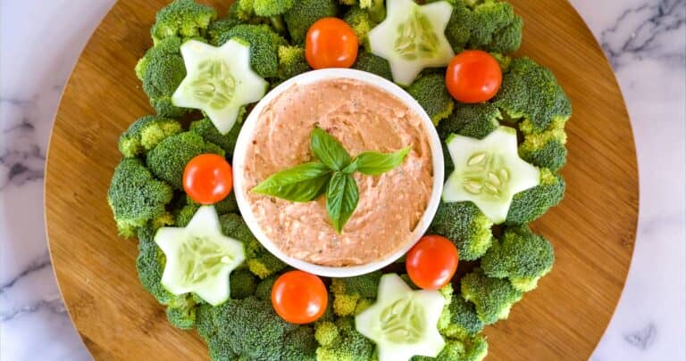xmas veggie wreath