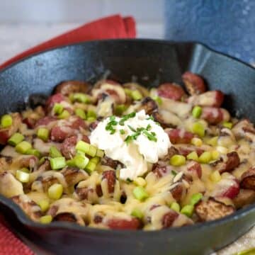 radishes topped with cheese and onions