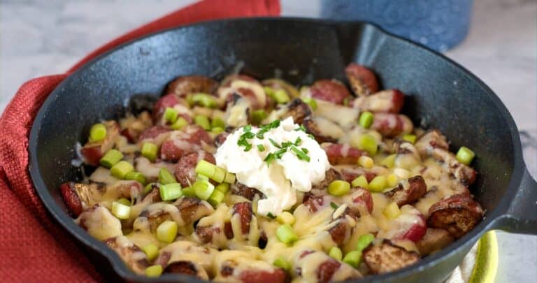 radishes topped with cheese and onions