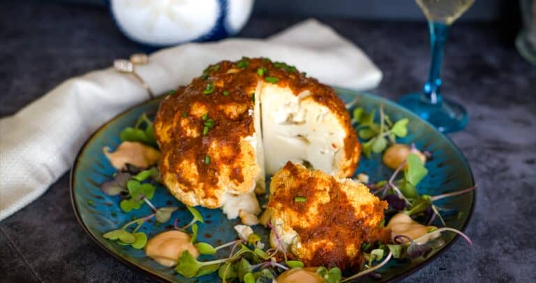 harissa roasted cauliflower