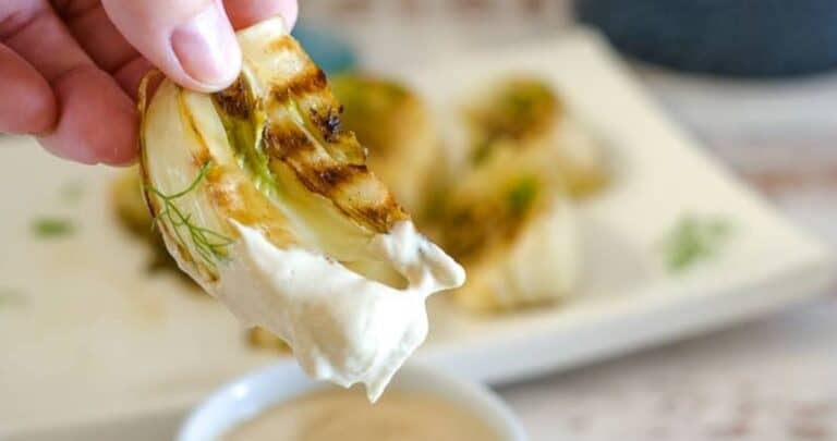 fennel wedge with dip