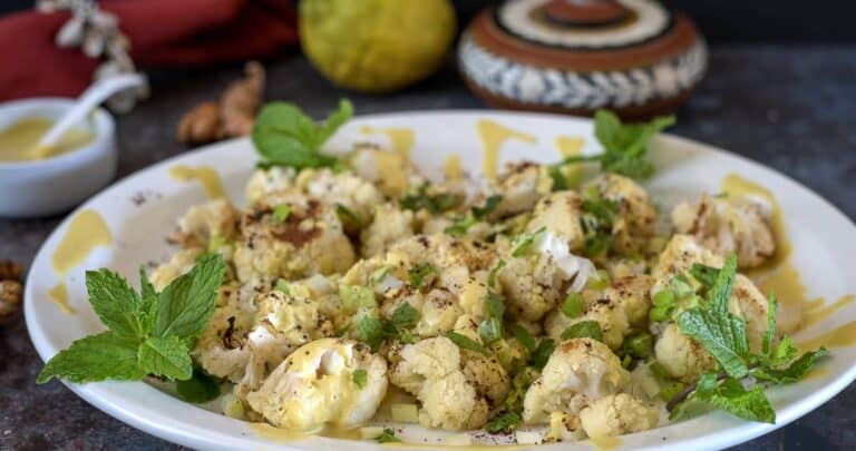 cauliflower salad with mint