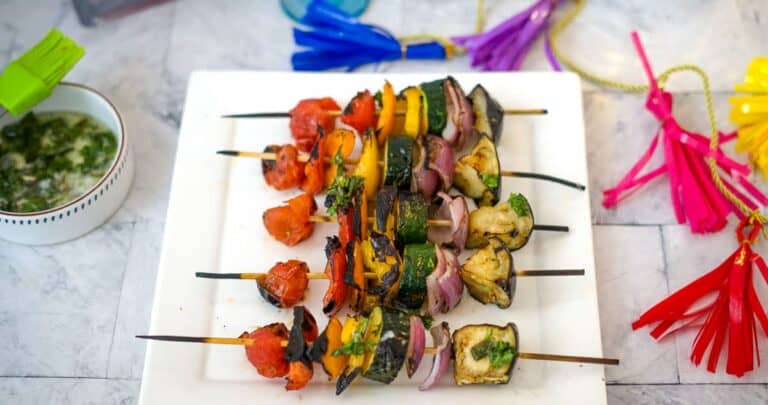 vegetable kebabs