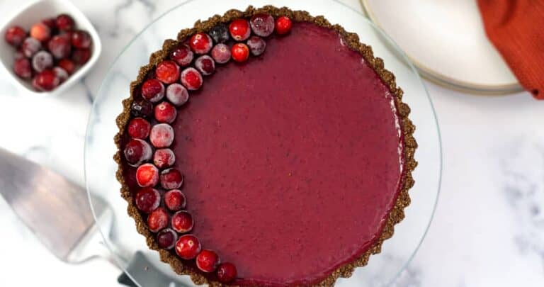 vegan cranberry tart
