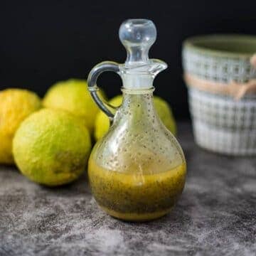 lemon poppy seed in a bottle