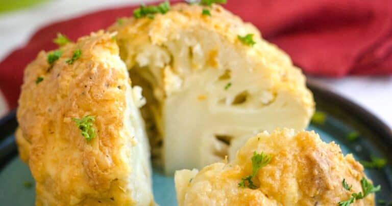 whole roasted cauliflower